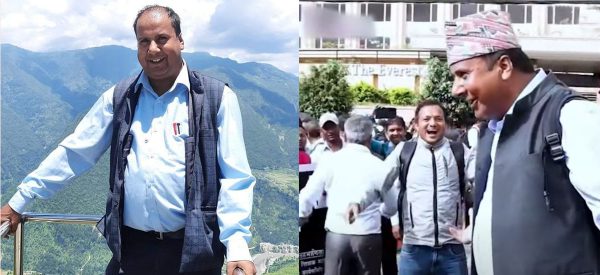 शिक्षक आन्दोलनमा भाइरल बनेका होमनाथ न्यौपाने भन्छन् –‘देशको प्रधानमन्त्री पढाइरहेको छु’