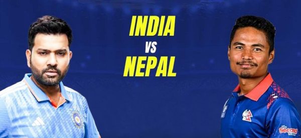 नेपाल र भारतबीचको खेल वर्षाका कारण प्रभावित