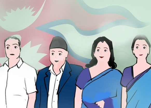 झापामा कालोपट्टी बाँधेर काम गर्दै कर्मचारी, निजामती सेवा ऐन जारी गर्न माग