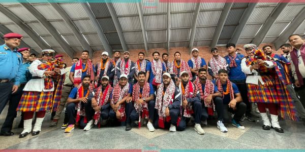 एसियाडमा सहभागी भएको नेपाली क्रिकेट टोली स्वदेश फर्कियो (तस्वीरहरू)