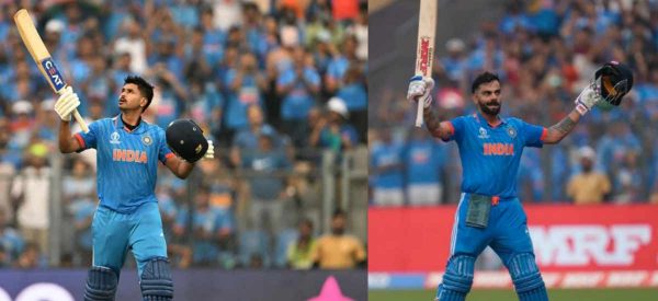 विश्वकप क्रिकेट : भारतले न्यूजिल्यान्डलाई दियो ३९८ रनको लक्ष्य, विराट र श्रेयसको शतक
