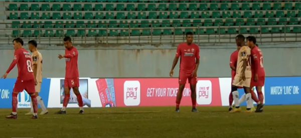एनएसएल फुटबल : काठमाडौं र इलामबीचको पहिलो हाफ बराबरी