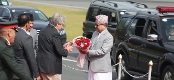 नेपालको चारदिने भ्रमण सकेर फर्किए राष्ट्रसंघ महासचिव गुटेरेस