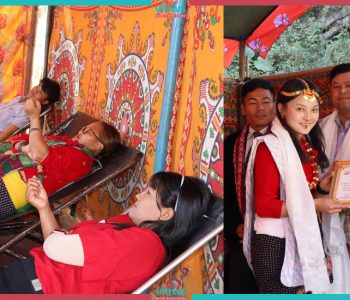 रक्तदान तथा सम्मान कार्यक्रम सम्पन्न