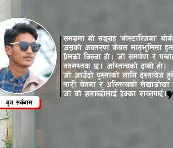 ‘नोस्टाल्जिया’को जहाजमा गाउँ फर्किरहेको परदेशी !