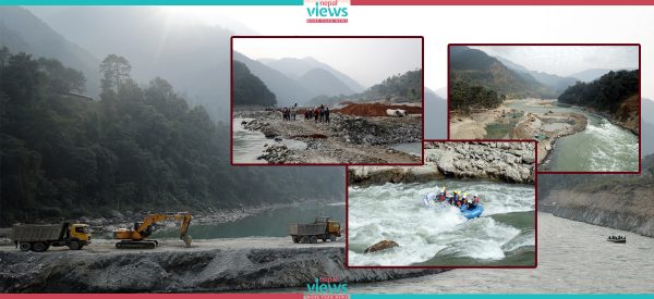 त्रिशुली बचाउन जलयात्रा पर्यटन व्यवसायीको प्रदर्शन (फोटोकथा)