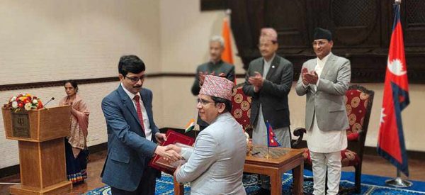 नेपाल-भारतबीच चार बुँदे सहमति, तीनवटा प्रसारण लाइनको संयुक्त उद्घाटन
