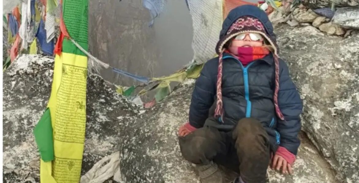 ४ वर्षकी बालिका पुगिन् सगरमाथा बेस क्याम्प, तोडिन् विश्व कीर्तिमान
