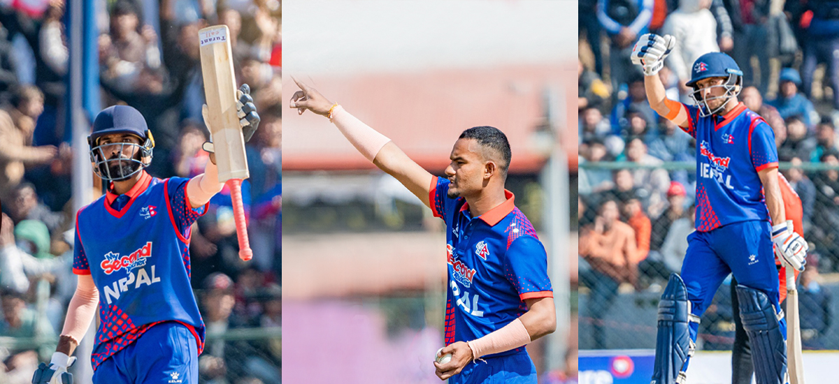 क्यानडाविरुद्धको एकदिवसीय शृंखला नेपालद्वारा क्लिनस्विप, तेस्रो खेलमा अनिल र भीमको शतक