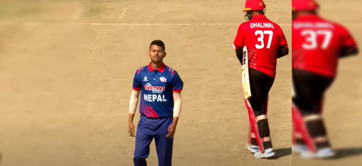 डेब्यू खेलमा रिजनले लिए विकेट, क्यानडाविरुद्ध नेपाललाई पहिलो सफलता
