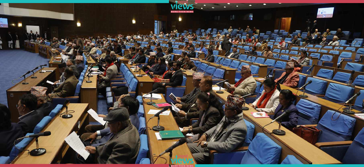 संसद बैठक बस्दै, विनियोजन विधेयकमाथिको छलफल जारी