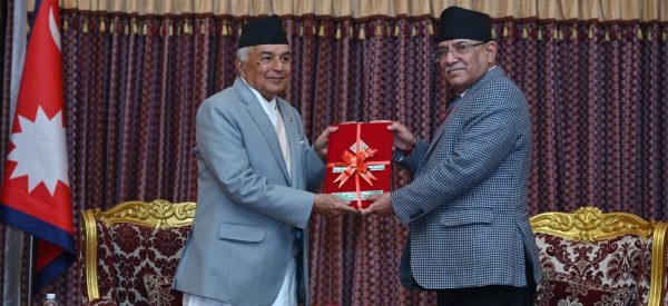राष्ट्रपतिसमक्ष प्रधानमन्त्रीले बुझाए राष्ट्रिय सुरक्षा परिषद्को प्रतिवेदन
