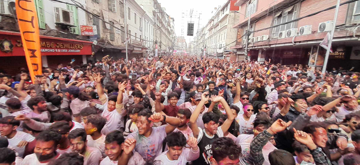 भृकुटीमण्डपमा मारवाडी युवा मञ्चले होली धमाल कार्यक्रम गर्ने
