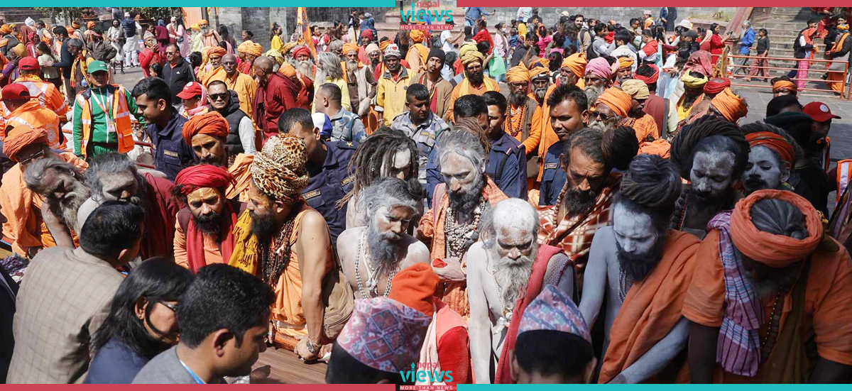 दक्षिणासहित बिदा भए साधुसन्त (तस्वीरहरु)