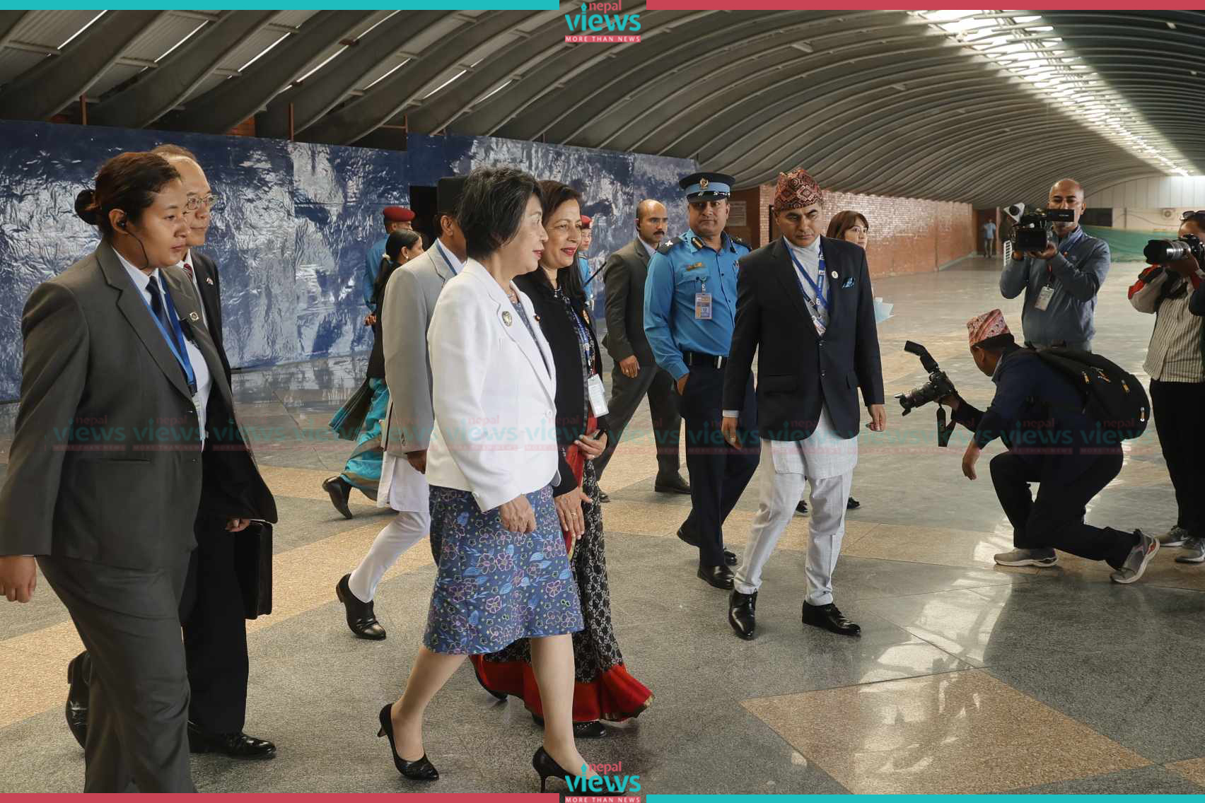 एकदिनका लागि काठमाडौं ओर्लिएकी जापानी विदेशमन्त्री योको स्वदेश फिर्ता