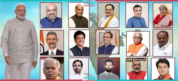 मोदी मन्त्रिपरिषदमा कार्यविभाजन, राजनाथ सिंह रक्षा र अमित शाह गृहमन्त्री (सम्पूर्ण सूचीसहित)