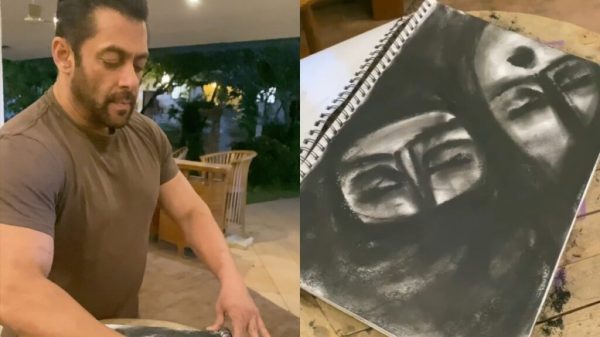 पहिलोपटक करोडौंमा बिक्री हुँदैछ सलमान खानको पेन्टिङ
