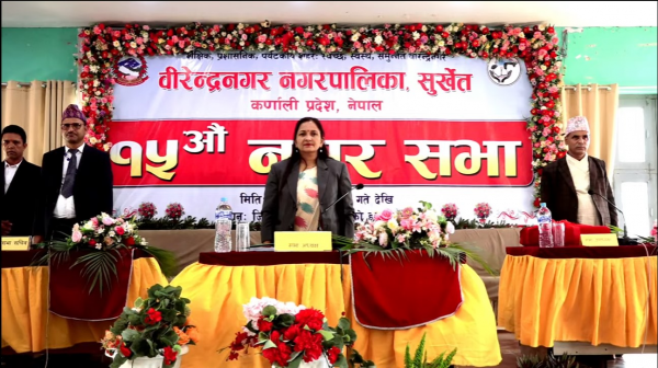 सुर्खेतको वीरेन्द्रनगर नगरपालिकाको बजेट ३ अर्ब ५९ करोड