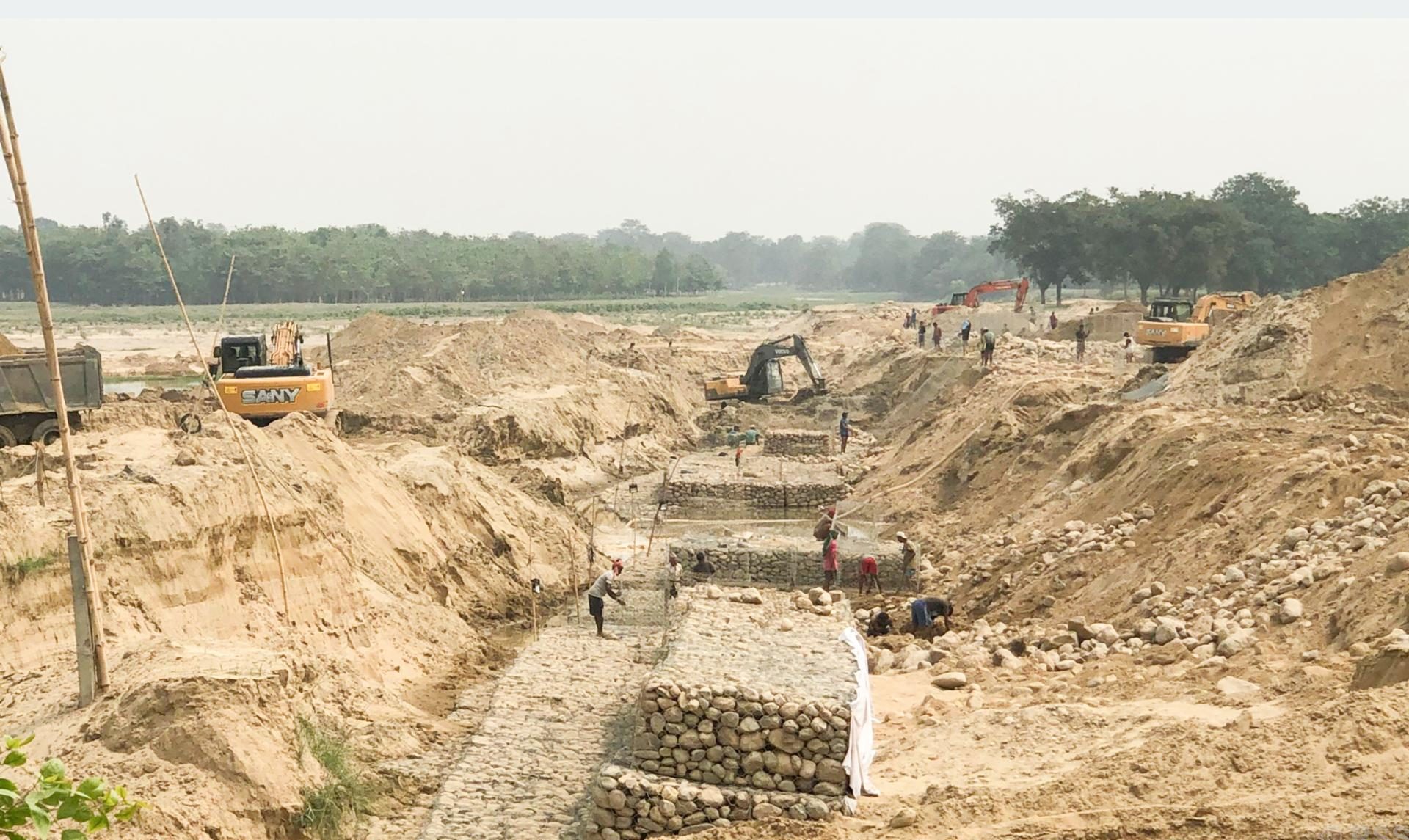 आयल निगमको नयाँ भण्डारणगृह निर्माण हुँदै