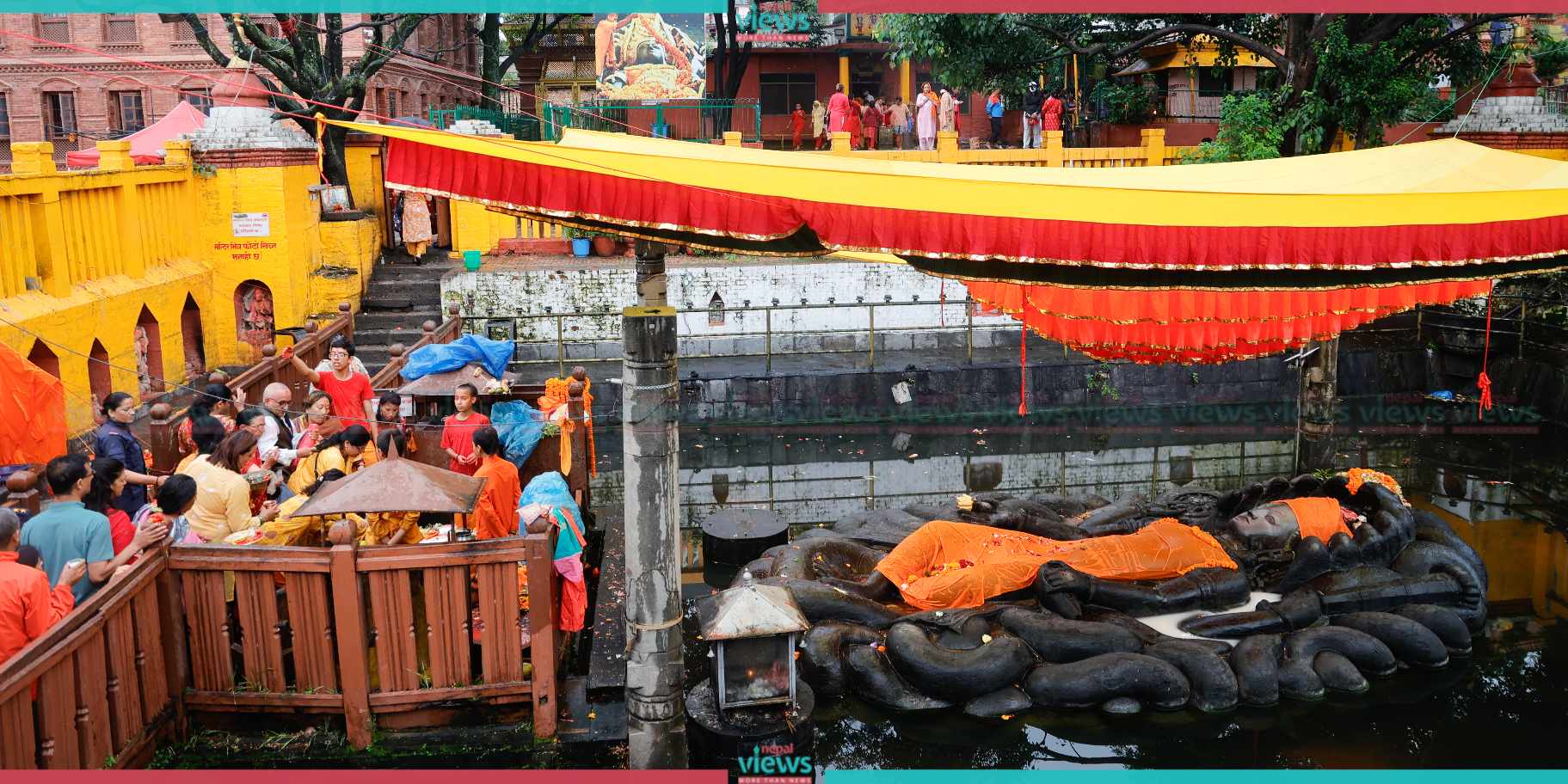 आज हरिशयनी एकादशी : बूढानीलकण्ठमा श्रद्धालुको घुइँचो (तस्वीरहरू)