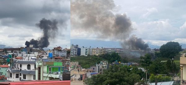 त्रिभुवन विमानस्थलमा सौर्य एयरलाइन्सको जहाज दुर्घटना