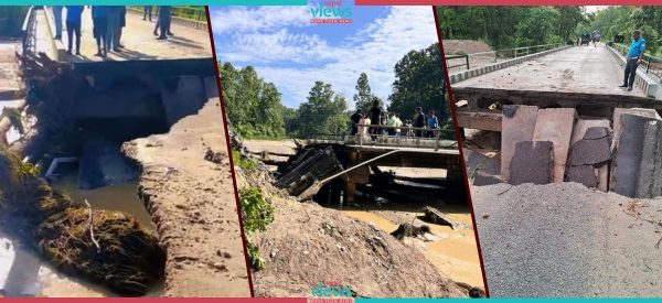 महोत्तरीमा पुल भत्किँदा पूर्वपश्चिम राजमार्ग अवरुद्ध