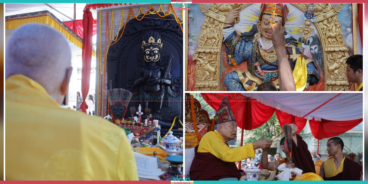 महाकाल भैरवको मूर्तिमा प्राण प्रतिष्ठा (तस्वीरहरू)