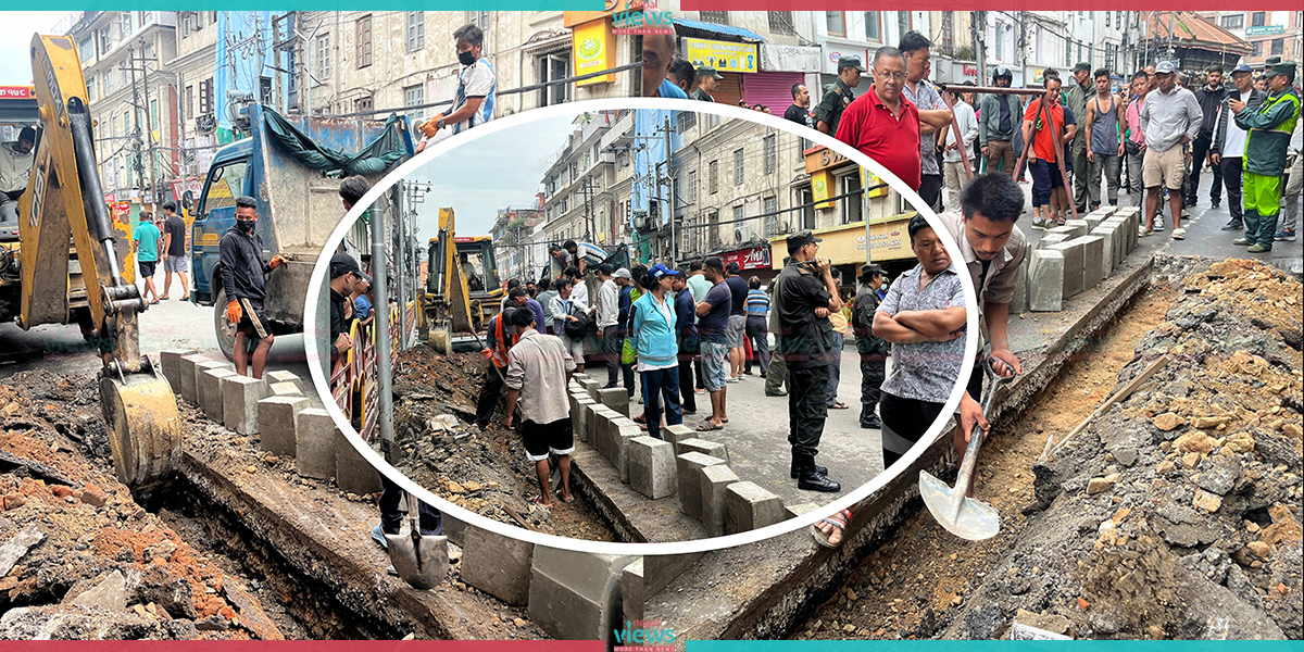 न्यूरोड क्षेत्रको सडक पेटी विस्तारबाट पछि हटे बालेन, कार्यदल बनाउने सहमतिसँगै विवाद अन्त्य