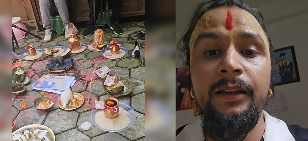 ओलीको फोटो राखेर अनुष्ठान गर्दैगर्दा पक्राउ परेका खतिवडाविरुद्ध साइबर अपराधको मुद्दा