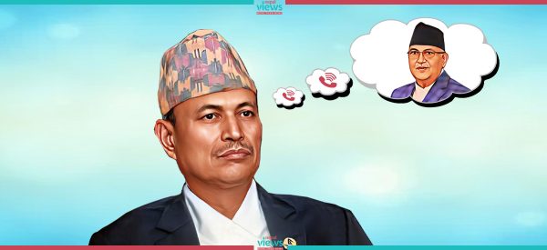 ओलीको फोन कुरिरहेका भीम रावल…