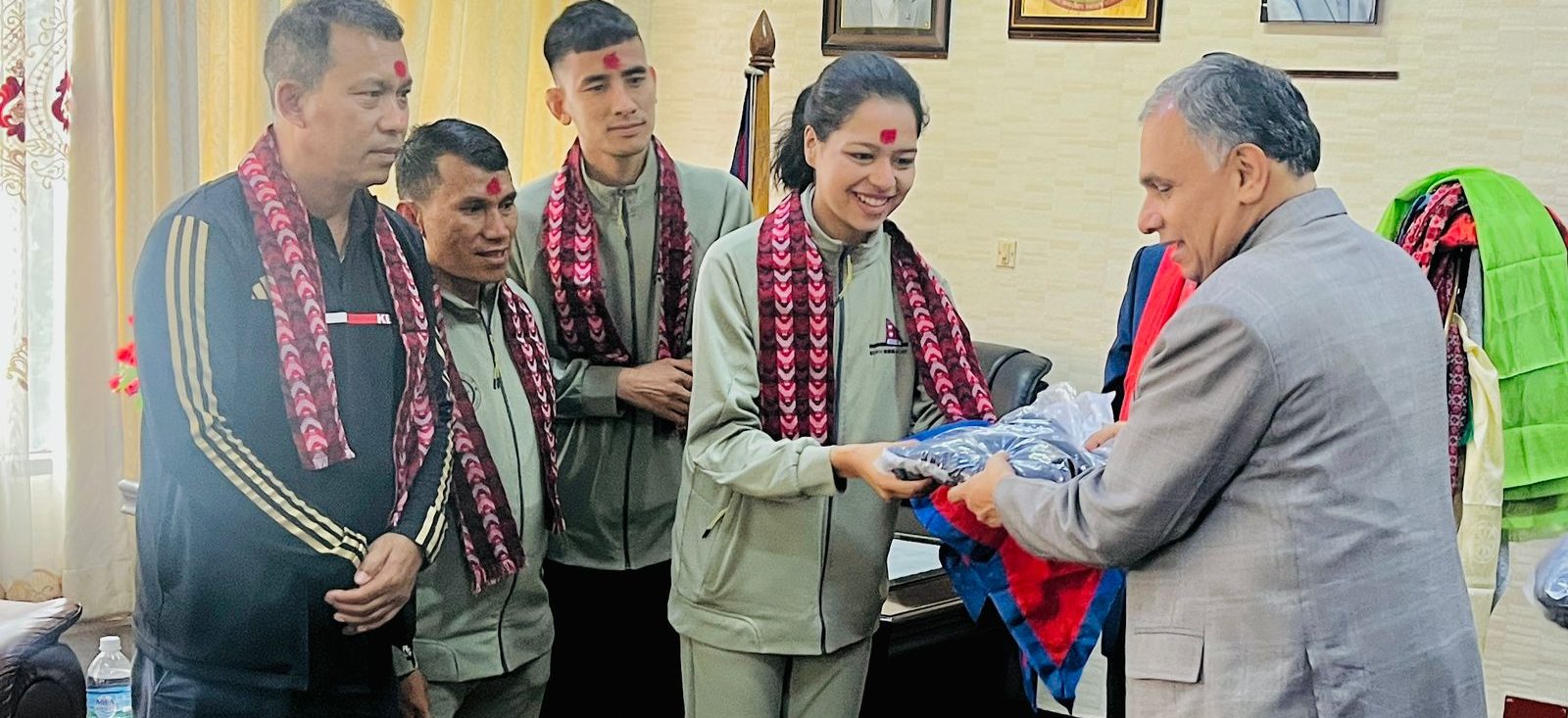 पेरिस ओलम्पिकमा सहभागी हुने नेपाली पारा तेक्वान्दो टोलीको बिदाइ