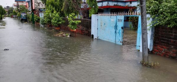 मुसलधारे वर्षाका कारण धरान र विराटनगर जलमग्न, सडकमै बाढी उर्लियो