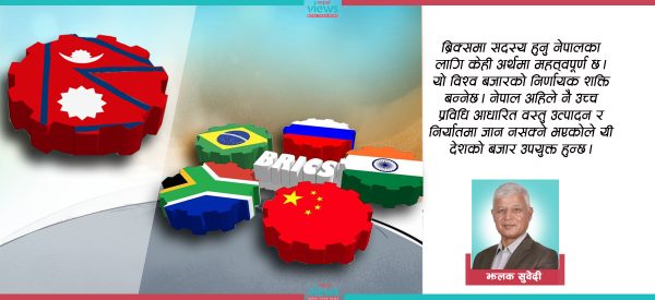 ब्रिक्सको सदस्यता लिने बेला भयो