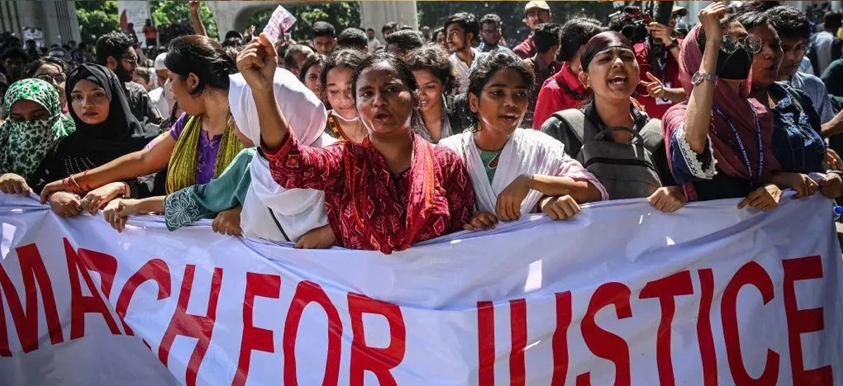 बंगलादेशमा विद्यार्थीहरु फेरि प्रदर्शनमा उत्रिए, यस अघि पक्राउ परेकाहरुको रिहाइको माग
