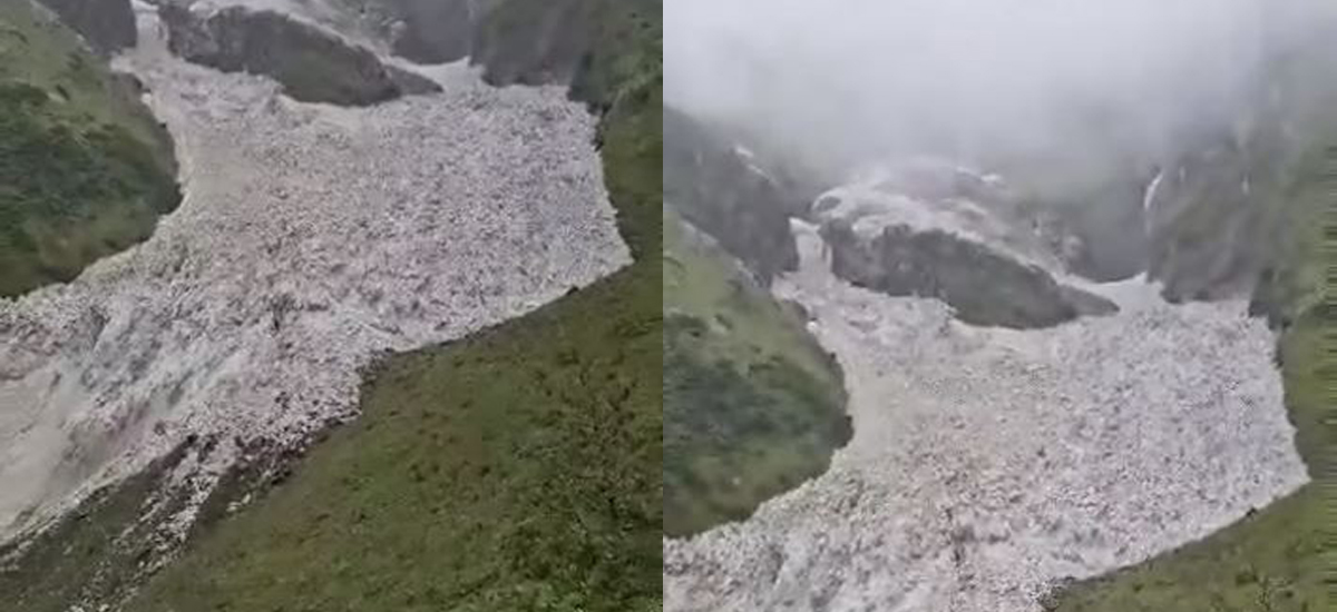 मुस्ताङमा हिमपहिरो, बोक्से खोला थुनियो