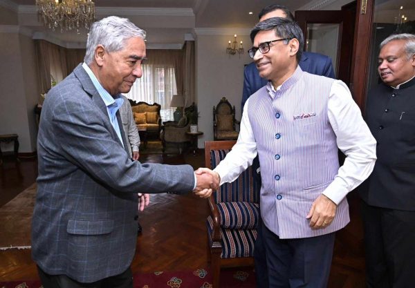 सभापति देउवा र विदेश सचिव  मिस्रीबिच भेटवार्ता