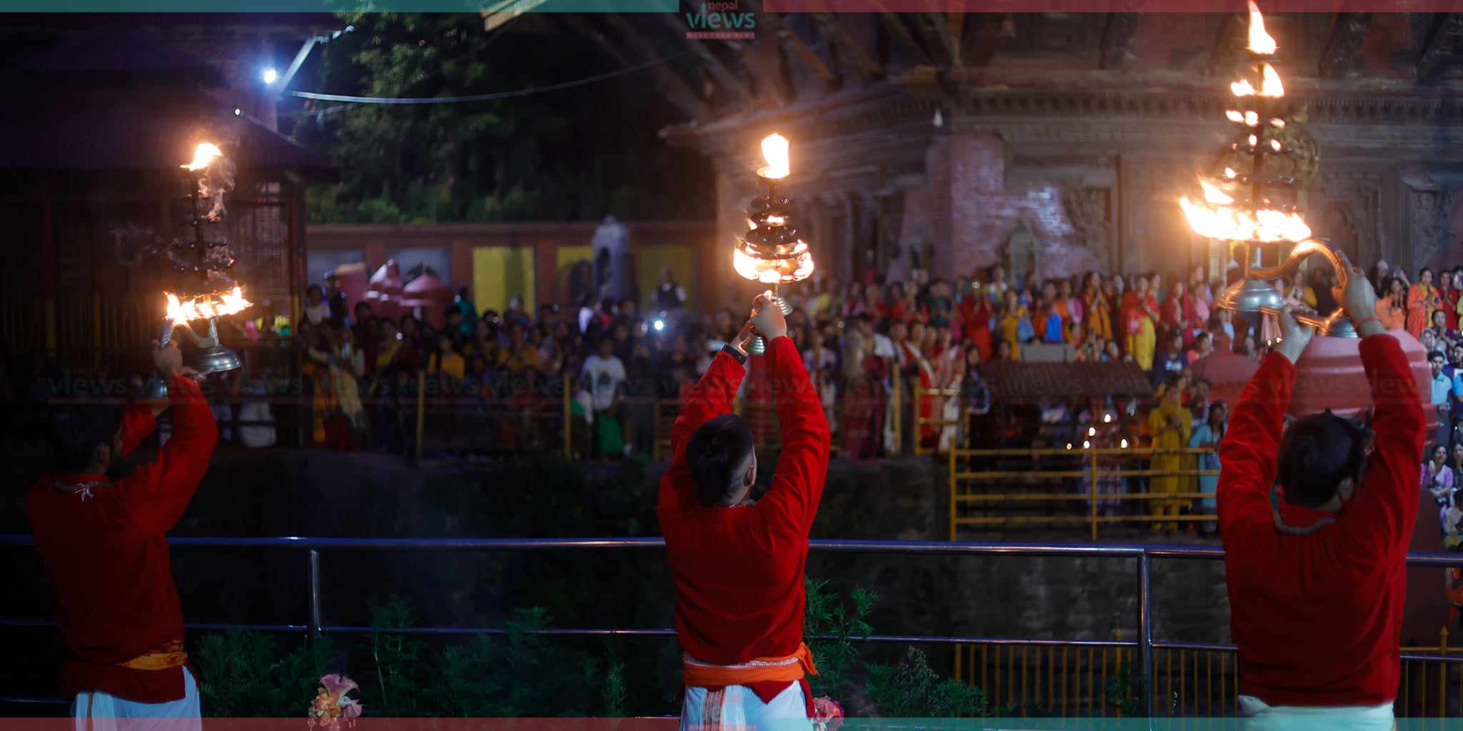 गोकर्णेश्वर महादेव मन्दिरमा  श्रावण विशेष गंगा आरती (तस्वीरहरु)