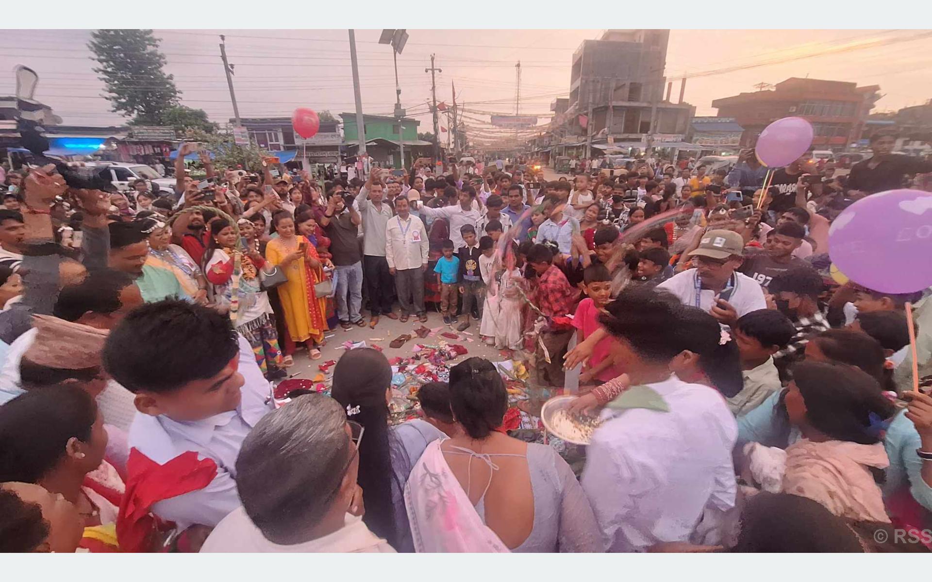 कैलालीमा मनाइयो ‘गुरही’ पर्व