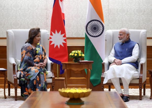 भारतका प्रधानमन्त्री मोदीसँग परराष्ट्रमन्त्री राणाको भेटवार्ता