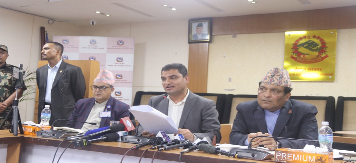 स्वास्थ्य मन्त्री पौडेलको कार्य योजना सार्वजनिक