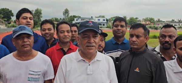 प्रचण्डद्वारा नेपालगञ्ज रंगशाला अवलोकन -‘खेलकुद व्यक्तिको स्वास्थ्य र देशको गौरवसँग जोडिएको छ’
