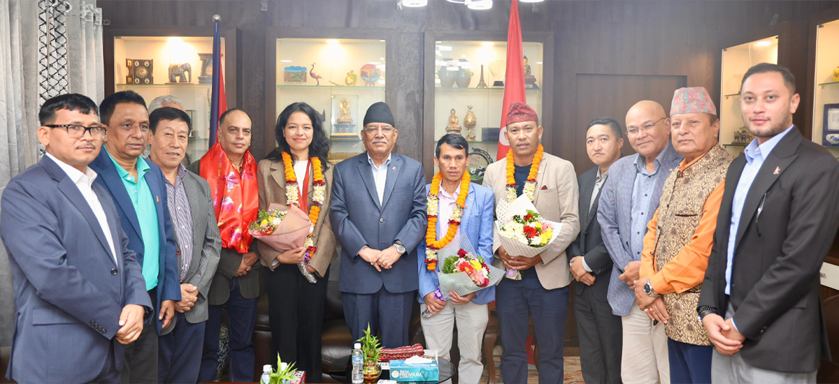 पलेशाको जितले विश्वभरिका नेपालीलाई गौरव प्राप्त भएको छ : प्रचण्ड