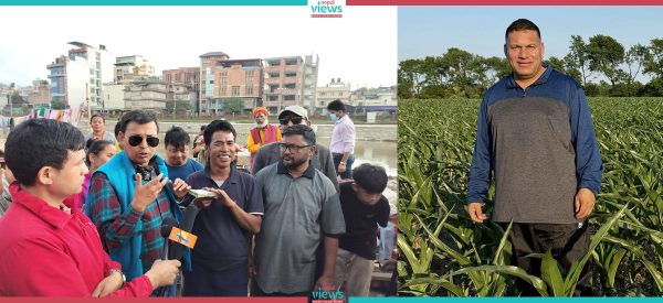 हेम थापाले पठाएको राहत लिएर सुकुम्वासी बस्ती पुगे पुण्य गौतम