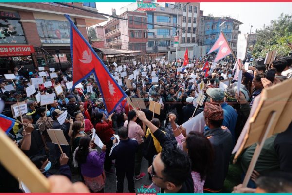 सभापति पक्राउको विरोधमा सडकमा देखियो रास्वपाको आक्रोश