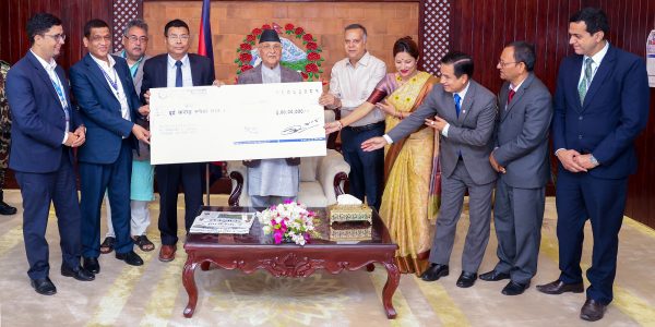 प्रधानमन्त्री उद्धार कोषमा नेपाल बैंकको दुई करोड