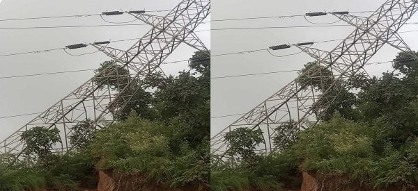 बर्दघाट–सर्दी १३२ केभी प्रसारण लाइनको टावर ढल्यो, होङ्सी सिमेन्टमा विद्युत् आपूर्ति बन्द