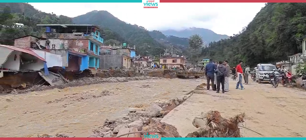 बर्खा लाग्न आँटेपछि सरकारले सुरु गर्‍यो काभ्रेमा बाढीपहिरोले पुर्‍याएको क्षतिको आकलन