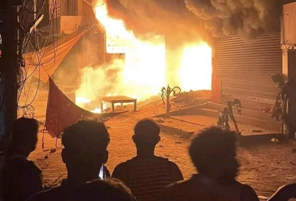 बरहथवा बजारको किराना पसलमा आगलागी