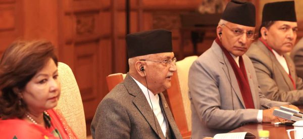 आज पेकिङ विश्वविद्यालयमा नेपाल–चीन सम्बन्धबारे प्रवचन दिँदै प्रधानमन्त्री ओली