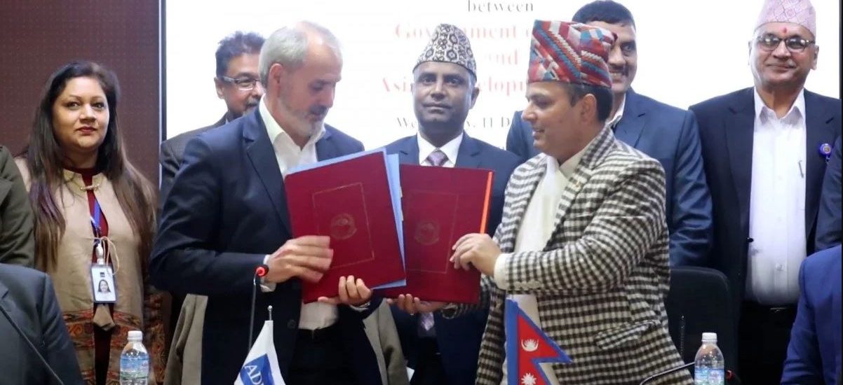 नेपाल र एडीबीबीच दुईवटा परियोजनाका लागि सम्झौता
